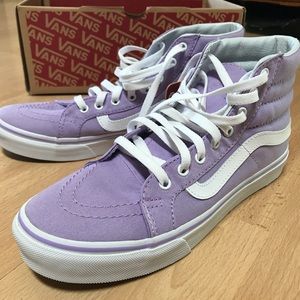 Brand New Sk8-Hi Purple Vans with Tags